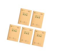 JAMNGHB 5Pcs Students Homework Notebooks with Paper Cover 16 Sheets Each for Chinese Character Handwriting Practice Writing Notebooks Notepads Paper
