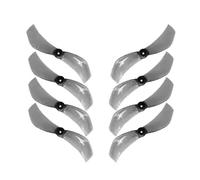 JAMNGHB 8PCS 2 Props 40mm Size 1mm/1.5mm Center Bore Low Weight Construction For Flying Blue/Gray/Yellow/Purple Propellers