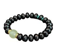 JAMNGHB Adjustable Wood Abacus Beads for Adults Adjustable Wristband Natural Texture Relaxation Accessory Wooden Bead