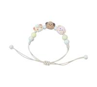 JAMNGHB Artistic Ceramic Bracelet Dog Charm Bracelet Handwoven Cord Bracelet Present for Youthful Trendsetters and Art Lovers
