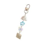 JAMNGHB Artistic Kite and Windchime Camera Keychain Musical Mobile Chain Resin Craft Ornament For Phone Keys Accessories