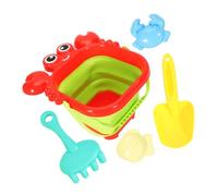 JAMNGHB Children Outdoor Play Collection Compact ABS Sand Container Including Shovel 5 Pieces Cartoon Beach Water Dolls