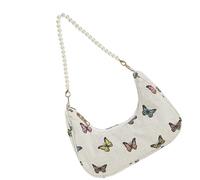 JAMNGHB Cotton Shoulder Bag With Print Spacious Compartments Comfortable Underarm Carry Casual Outfit Companion Compact Work Bag