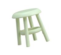 JAMNGHB Delightful Tiny White Wood Stool Suited for 1: 12 Scale Small Living Room Furniture Arrangements Model House Scene Props