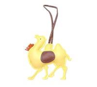 JAMNGHB Handcrafted PU Leather Keychain Vintage Animal Shape Cultural Souvenir for Bags Keys Car Interior Decorative