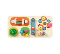 JAMNGHB Interactive Early Learning Toy Wooden Gear Board Puzzle Toy for Preschooler Color Cognition Fine Motor Skill Exercise Kids Sensory Board