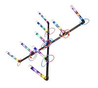 JAMNGHB LightUp Rings and Toss Set for Backyard Parties Team Building Adults Nighttime Activity Glowing Rings Game for Gathering