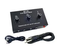 JAMNGHB Lightweight Metal Sound Mixer with Bluetooth-compatible 5.4 / Wire Input for and Live Sound Applications Combiner