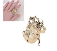 JAMNGHB Multipuprose Cicada Shaped Insected Jewelry Rings Sturdy Alloy Designs Comfortable Accessory For Special Occasions Realistic Jewelry