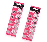 JAMNGHB Pack Of 10/20pcs AG12 LR43 Button Batteries AG12 LR43 Alkaline Coin Cells For Watches Small Electronics Long Lifespans