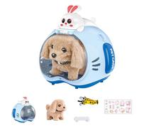 JAMNGHB Plush Pet Toy Backpack Walking & Talking Suitcase with Simulated Animal Actions Perfect for Kids Toddler Gift Interactive Suitcase Featuring Realistic Animal Sounds to Stimulate Creativity