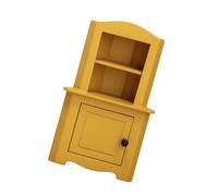 JAMNGHB Simulation Miniature Wooden Corner Display Cabinet 3 Tiered Storage Unit Model Furniture for 1/12 Doll House Decoration Miniature Storage Cabinet for Scene Setting