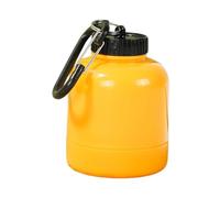 JAMNGHB Small Protein Powder Holder with Safe Lid Health Funnel Medicine Box for Travel Workout and Daily Supplements Protein Powder Jar with Carabiner