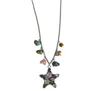 JAMNGHB Star Charm Necklace Versatile Layering Chain Design Unisex Alloy Neckchain Neck Jewelry For Casual Formal Occasion Stylish Neckwear Jewelry