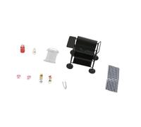 JAMNGHB Tiny Iron Cooking Stove Set Great for 1/12 Miniature Dollhouses Accessories and Small Displays Model House Tiny Barbecue Barbecue