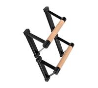 JAMNGHB Two Pack Professional Push Up Stands Constructed From Iron and Hardwood for Full Body Exercise Up to 275Kg Fitness Training Tools