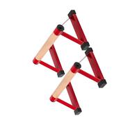 JAMNGHB Two Pack Professional Push Up Stands Constructed From Iron and Hardwood for Full Body Exercise Up to 275Kg Fitness Training Tools