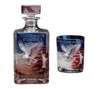 JAMNGHB Unique Whiskeys Decanter Commemorative America 250th Anniversary Liquor Bottle for Collectors and History Enthusiasts Collectible Liquor Decanter