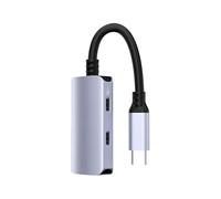 JAMNGHB USB C Docking Station Supporting 4K At 60Hz Resolution 65W Power High Speed Data for Work Electronics to Adapters