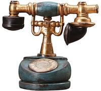 JAMNIK Vintage Decorative Telephones,Antique Rotary Landline Telephone Decor,Corded Telephone, Antique Retro Landline, Vintage House Phone Ornaments, Best Gift for Office Hotel School Movie - Blue