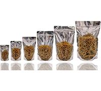 Jamo Solutions | 1pc, Sample Pack | Mylar One Side Transparent Stand Up Pouch | Storage Bag with Resealable Zip Lock for Tea, Coffee, Food | Heat Seal for Long-Term Freshness