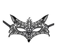 Jamron Women Sexy Black Lace Eye Mask for Masquerade Halloween Party Prom Ball Carnival Dress Mask SN07830 Wolf Head Fox
