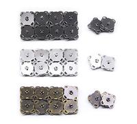 Jamsinmu 30 Sets Magnetic Press Studs for Purse, Handbag, Wallet, Coat, Bag, Mixed Fasteners, Press Studs 10mm