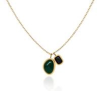 Jamsinmu Women's Necklace, Stainless Steel Gold-Coloured Women's Chains, Snake Chain, Layering Chain, Elegant, Anchor Chain, and Adjustable Length, Stainless Steel