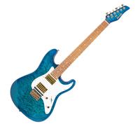 Jamstik Deluxe MIDI Guitar and Hard Shell Case Ocean Burst with White Pick Guard