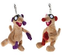 Jan & Henry 519640 Sandman Plush Toy Set Keyring Jan Henry Brown Red Purple