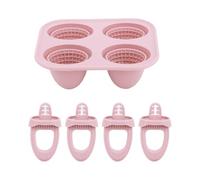 Jan Jean 1pc Silicone Foodgrade Corn Teething Popsicle Mold Easy Demould Summer Household Tool Homemade Ice Cream Accessory Light Pink One Size