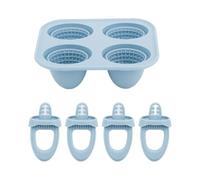 Jan Jean 1pc Silicone Foodgrade Corn Teething Popsicle Mold Easy Demould Summer Household Tool Homemade Ice Cream Accessory Blue One Size