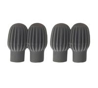 Jan Jean 4pcs Portable Drum Stick Silicone Mute Kit - For Practice Pad, Acoustic/Electric Drums, Reduces Sound, Aids Skills A Grey One Size