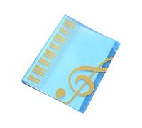 Jan Jean A4 Document Folder For Music Scores, Fits Guitar Tabs, Staff Sheets & Piano Music Blue One Size