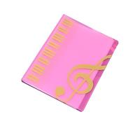 Jan Jean A4 Document Folder For Music Scores, Fits Guitar Tabs, Staff Sheets & Piano Music Hot Pink One Size