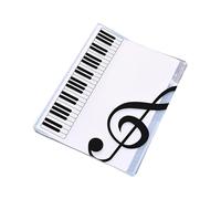 Jan Jean A4 Document Folder For Music Scores, Fits Guitar Tabs, Staff Sheets & Piano Music Transparent One Size