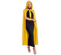 Jan Jean Chef Elf Cloak Unisex Duke Cosplay Party Spy King Hero Witch Robot God Men Ghost Angel Gold One Size