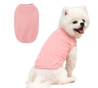 Jan Jean Cooling Dog Vest Sleeveless Soft Stretchy Dog T-shirts Pet Clothes Breathable Lightweight Dogs Sweatshirt Pink XL