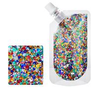 Jan Jean Face Glitter Shimmer Makeup for Hair Face Clavicle Arm Nail Eyeshadow Easy Clean Sequin Party for Rave Festival