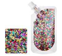 Jan Jean Face Glitter Shimmer Makeup for Hair Face Clavicle Arm Nail Eyeshadow Easy Clean Sequin Party for Rave Festival