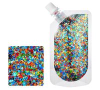 Jan Jean Face Glitter Shimmer Makeup for Hair Face Clavicle Arm Nail Eyeshadow Easy Clean Sequin Party for Rave Festival