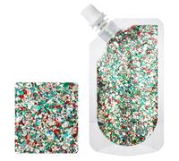 Jan Jean Face Glitter Shimmer Makeup for Hair Face Clavicle Arm Nail Eyeshadow Easy Clean Sequin Party for Rave Festival
