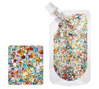 Jan Jean Face Glitter Shimmer Makeup for Hair Face Clavicle Arm Nail Eyeshadow Easy Clean Sequin Party for Rave Festival