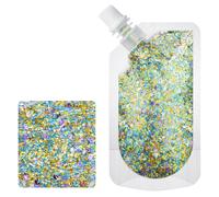 Jan Jean Face Glitter Shimmer Makeup for Hair Face Clavicle Arm Nail Eyeshadow Easy Clean Sequin Party for Rave Festival