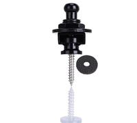 Jan Jean Guitar Strap End Pin (anti-drop), Metal Folk Guitar Tail Buckle, Wood-electric Strap Clasp Black One Size