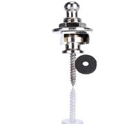 Jan Jean Guitar Strap End Pin (anti-drop), Metal Folk Guitar Tail Buckle, Wood-electric Strap Clasp Silver One Size