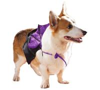 Jan Jean Halloween Pets Costumes Dog Devil Costume Dog Vampire Cloak Cape Costumes for Small Medium Dogs Cosplay Party Decoration Purple A S