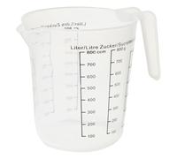 Jan Jean Polypropylene Measuring Jugs 250ML 500ML 1000ML Kitchen Transparent Heatproof Jug Precise Measurement Clear A One Size