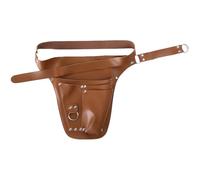 Jan Jean Professional Gardener Tool Belt PU Leather Waist Apron Holster for Pruners Trowels Sprays Florists Landscapers Brown One Size