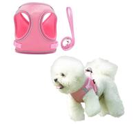 Jan Jean Reflective Dog Harness And Leash Set No-pull Soft Mesh Step-in Vest Harnesses For Small Medium Large Dogs Cats Pink S